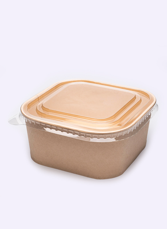 1400ml Rectangular Paper Bowl