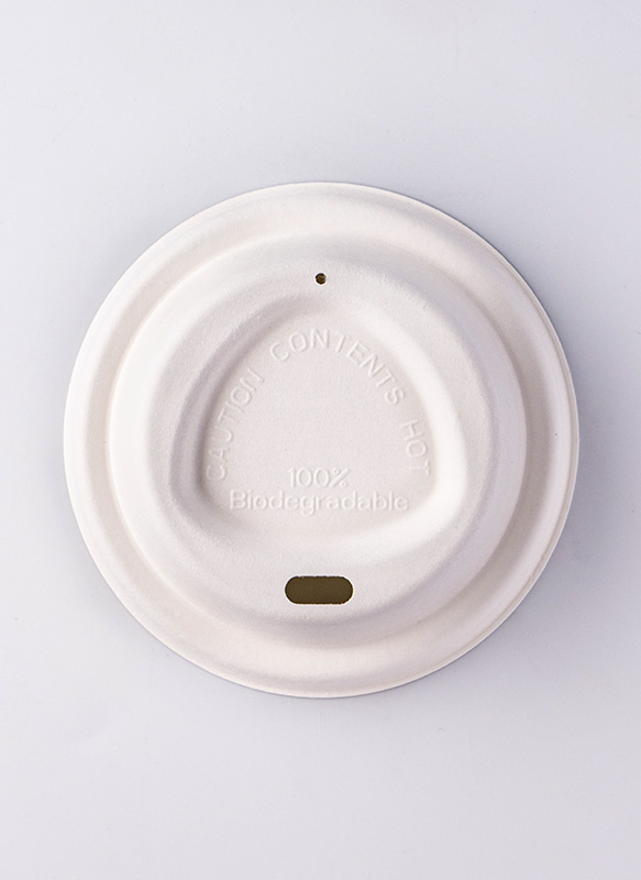 90mm White Bagasse Lid