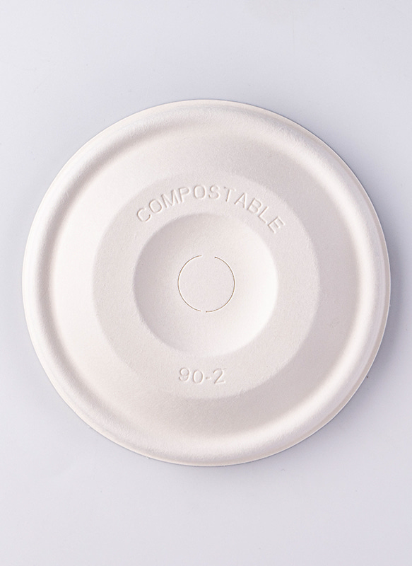 90mm Bagasse Flat Lid