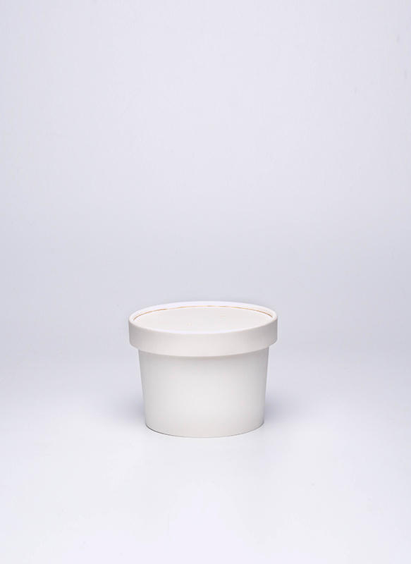 8oz Soup Paper Container With Paper Lid