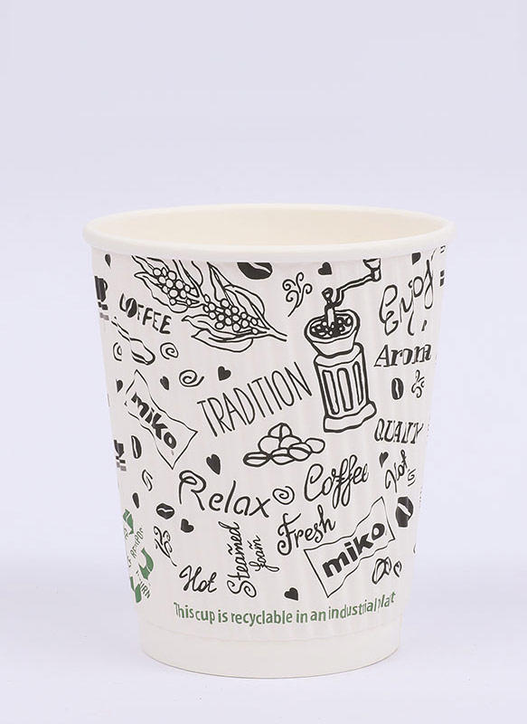 8oz Ripple Wall Hot Paper Cup