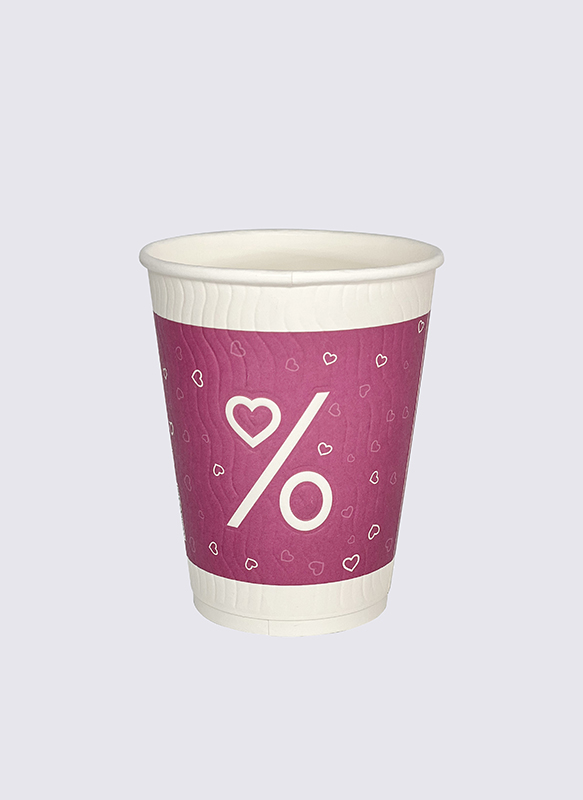 8oz Embossed Hot Paper Cups